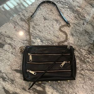 Rebecca Minkoff three zipper leather crossbody
